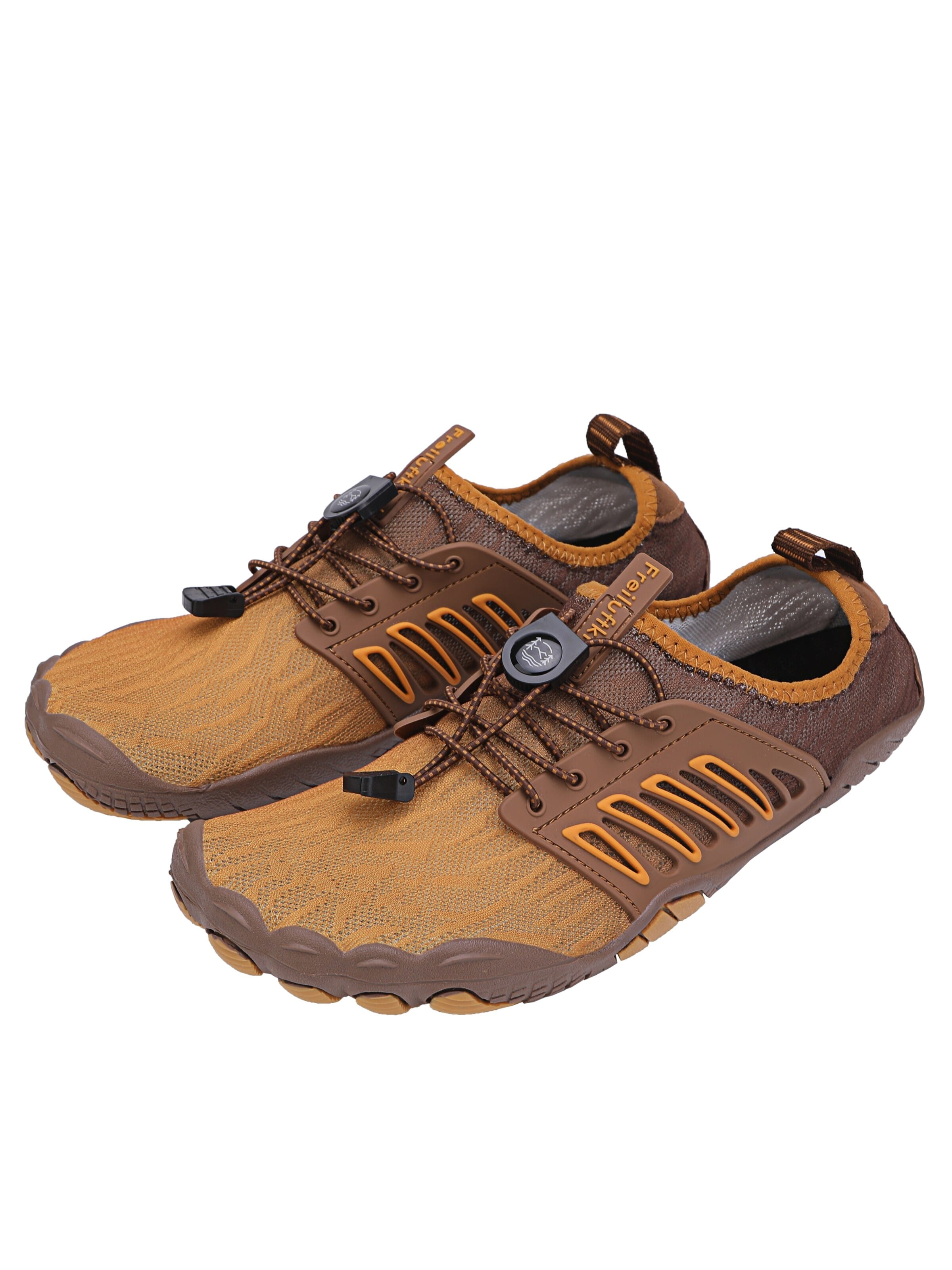 Freiluftkind Sportlicher Schnürschuh 'Freiluftkind® Tokai rutschfeste universal Barfußschuhe'‌‌‌‌‌‌‌‌‌ in Braun: Vorderseite