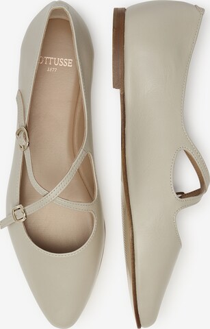 LOTTUSSE Ballet Flats 'Bel' in Grey