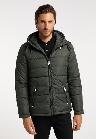 DreiMaster Maritim Winter Jacket in Green: front