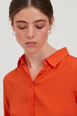 ICHI Shirt Dress 'IHMAIN' in Orange