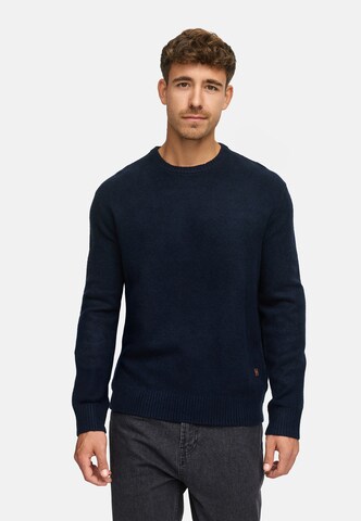 INDICODE JEANS Sweater 'INTrax' in Blue: front