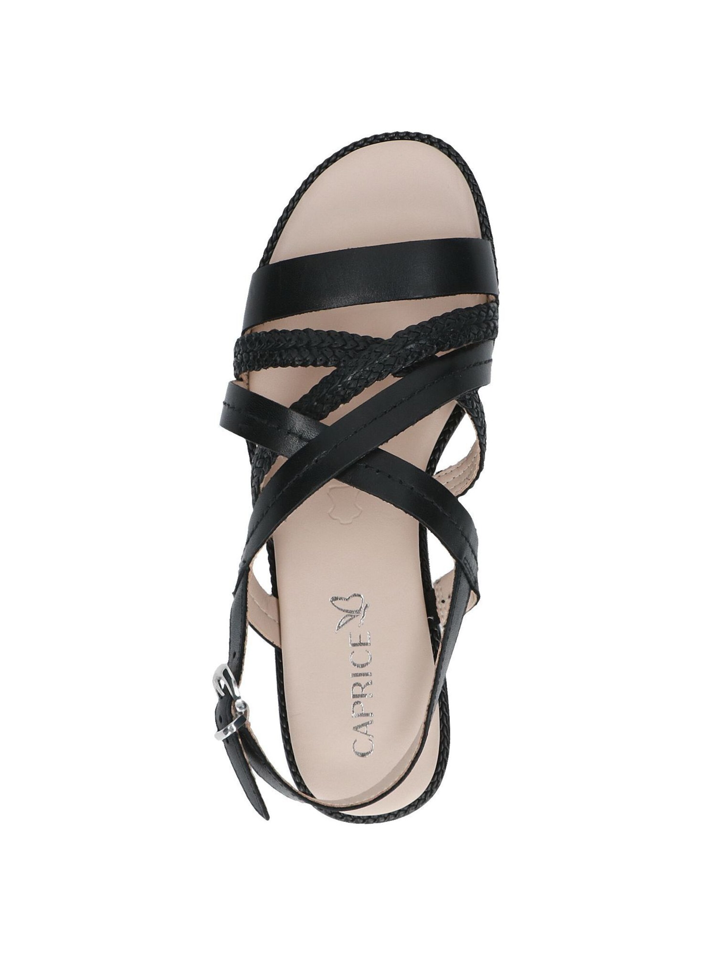 CAPRICE Strap sandal in Black