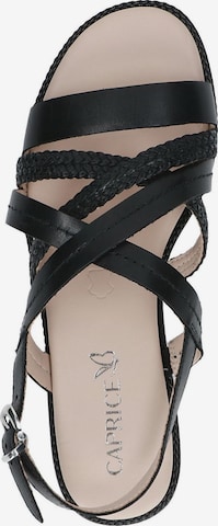 CAPRICE Strap Sandals in Black