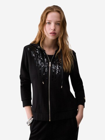 Liu Jo Sweatvest 'ECS FELPA APERTA TF6134 FS576' in Zwart
