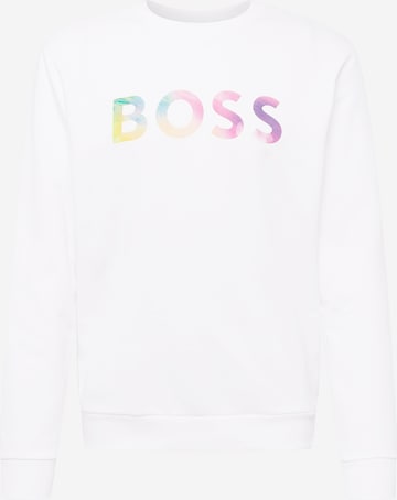 BOSS Orange Sweatshirt 'Equal' in White: front