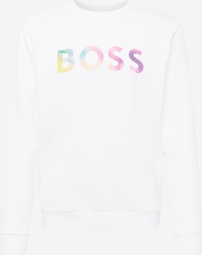 BOSS Orange Μπλούζα φούτερ 'Equal' σε κίτρινο / λιλά / ροζ / λευκό, Άποψη προϊόντος