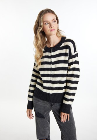 Cardigan 'Imane' DreiMaster Vintage en noir : devant