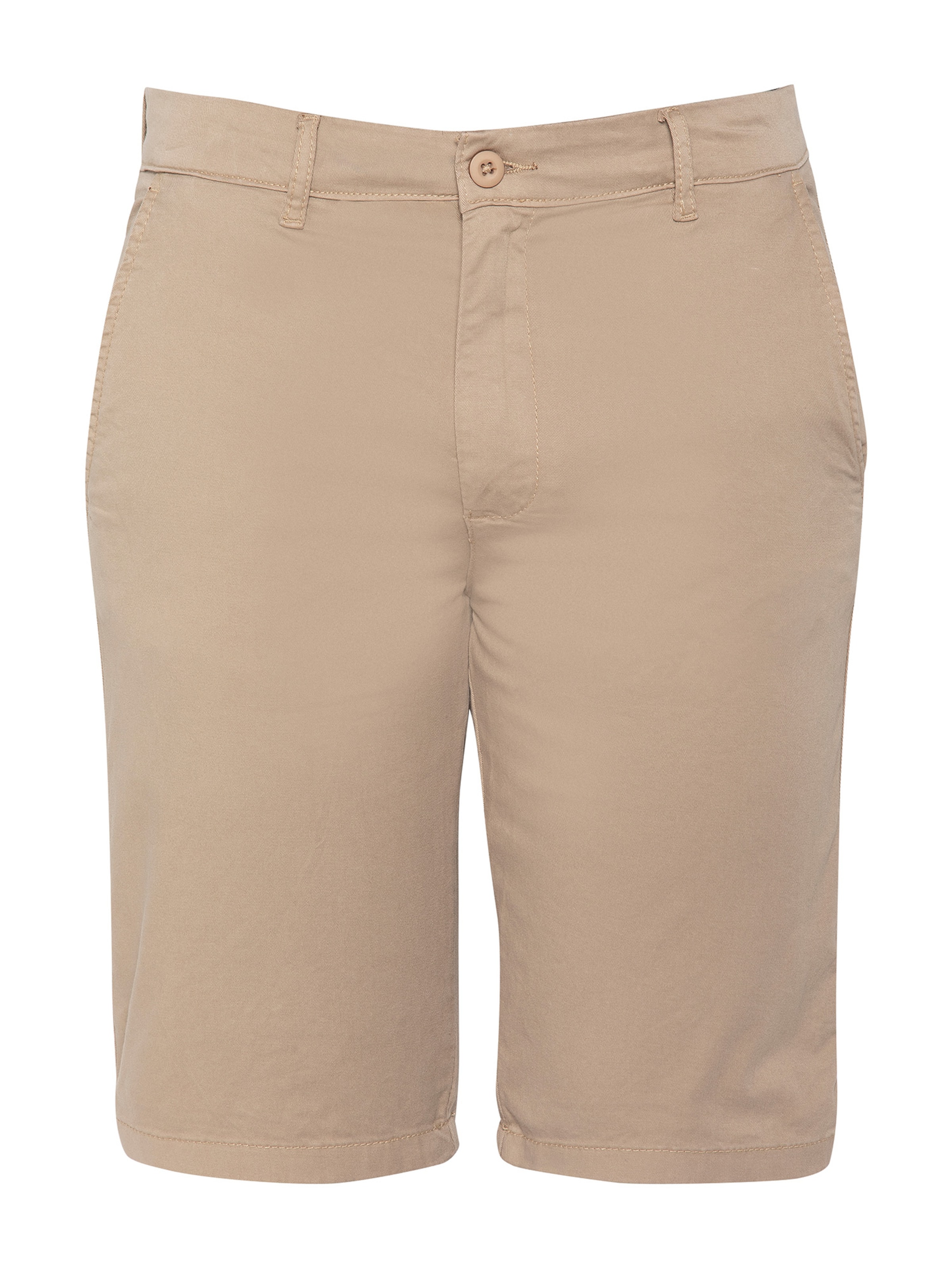 Coupe slim Pantalon Schott NYC en beige : devant