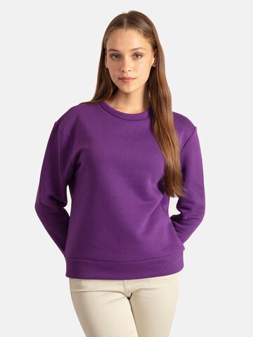 Sweat-shirt Antioch en violet : devant