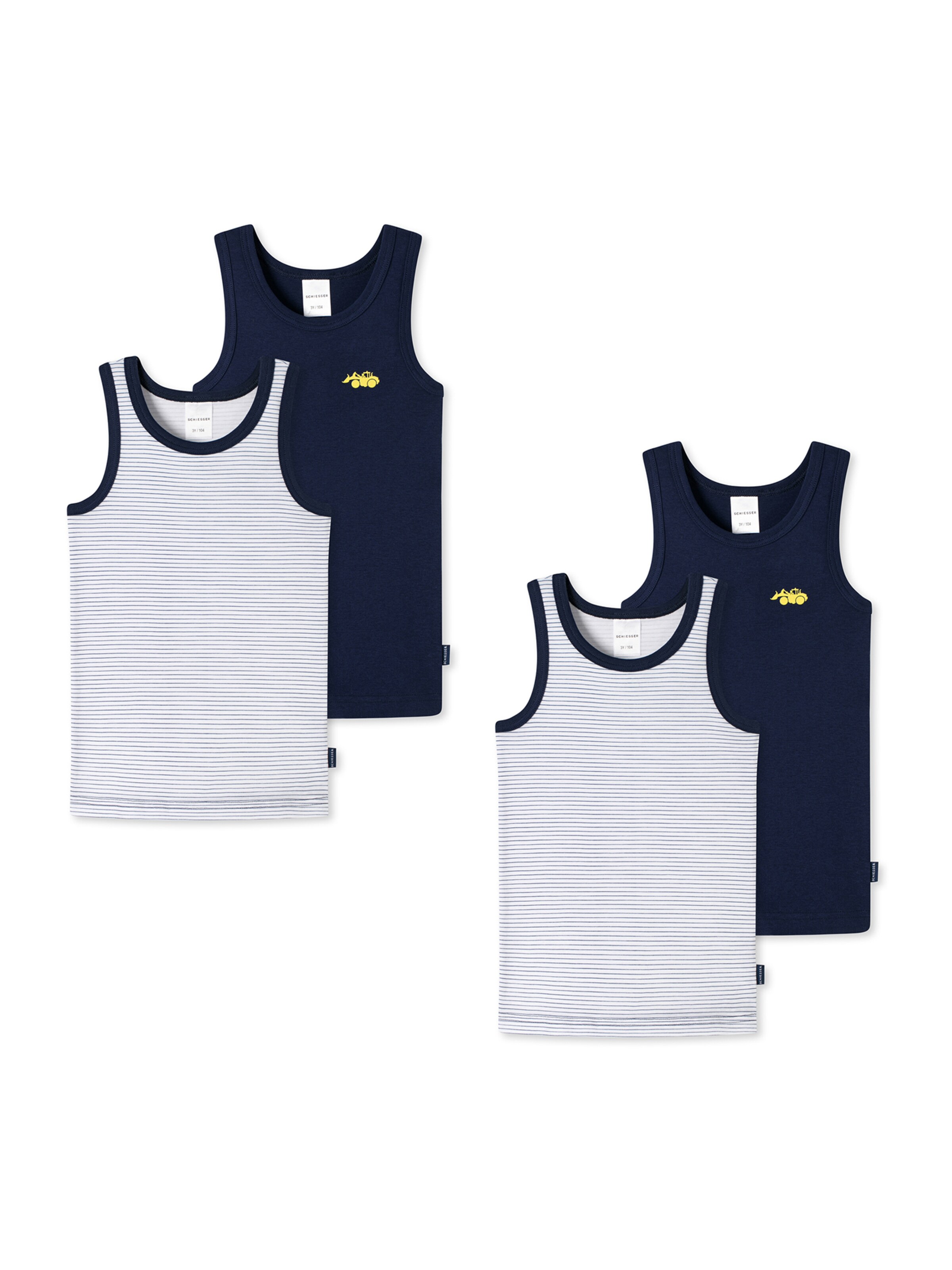 SCHIESSER Undershirt in Blue: front