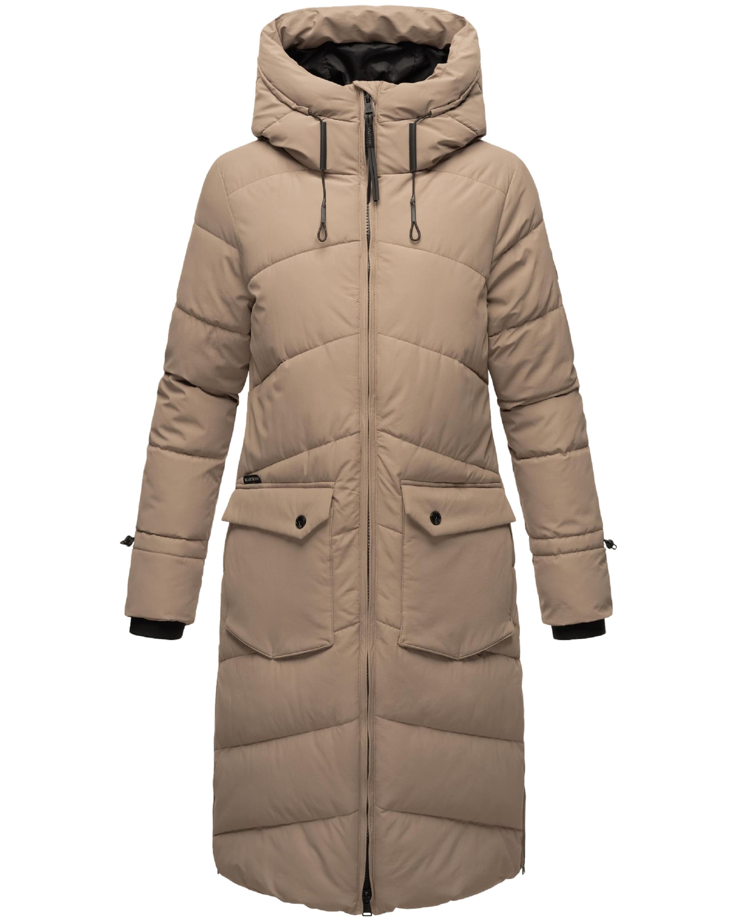 MARIKOO Winter coat in Beige: front