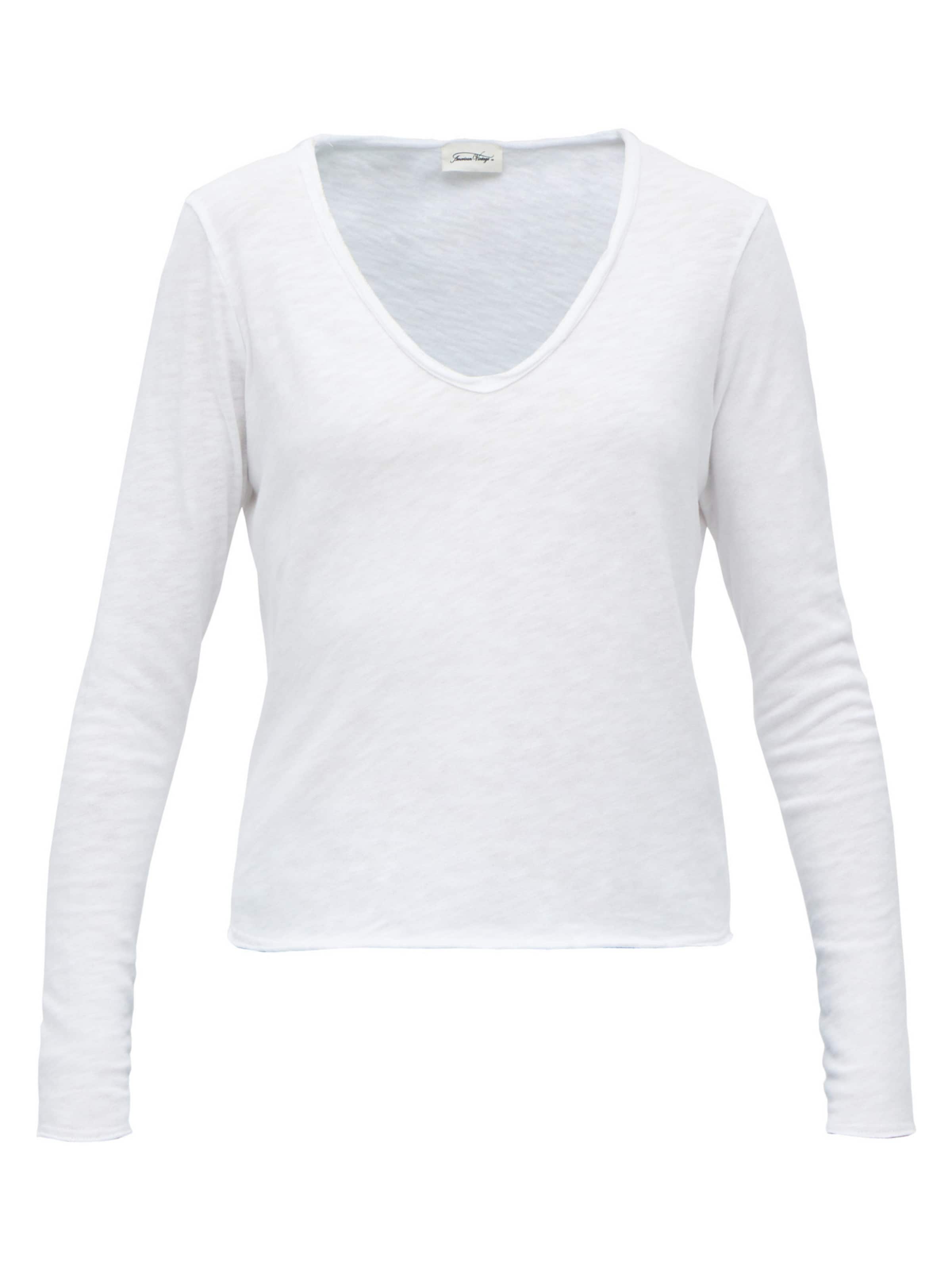 Tricou de la AMERICAN VINTAGE pe alb: față