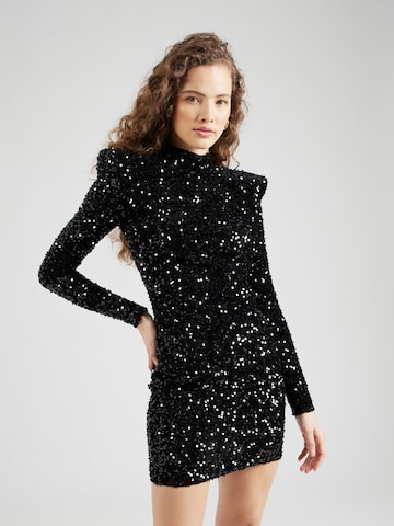 Robe de cocktail Elisabetta Franchi en noir : devant