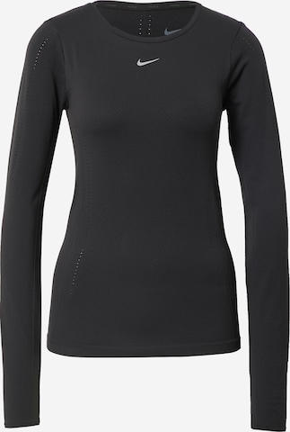 NIKE Performance shirt 'Aura' in Black: front