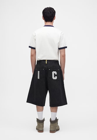Billionaire Boys Club Wide leg Τζιν 'RUNNING DOG TRIPLE SCOOP' σε μαύρο