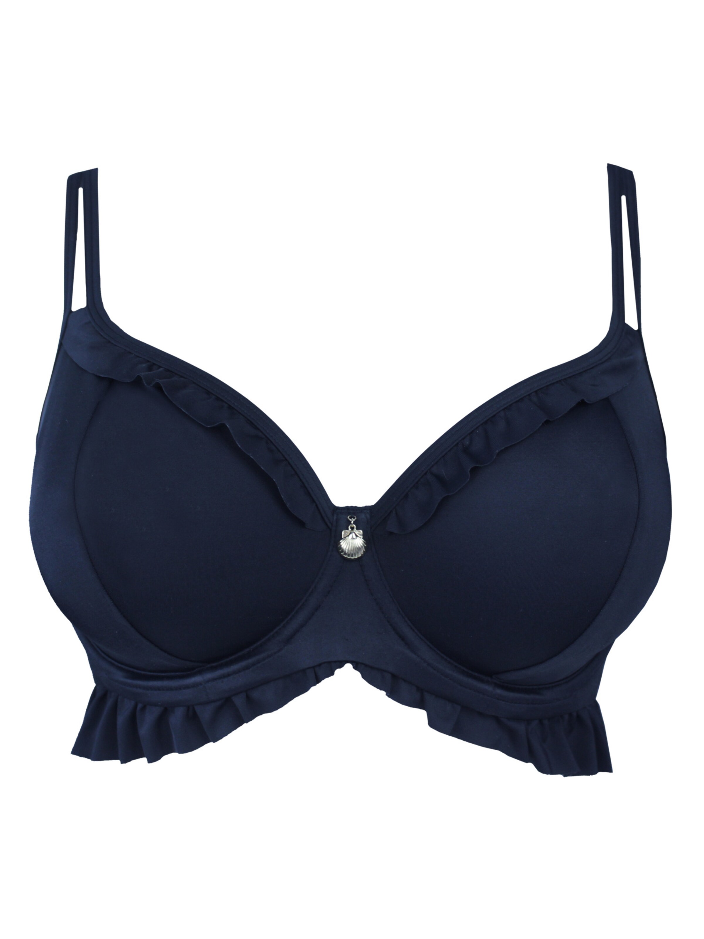 SugarShape Minimizer Bikinitop 'Valencia' in Schwarz: Vorderseite