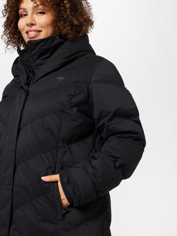 Ragwear Plus Wintermantel 'NATALKA' in Zwart