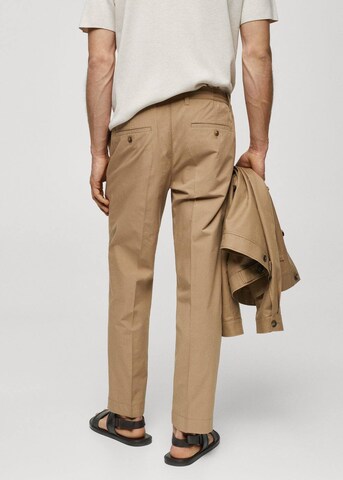 MANGO MAN Regular Pantalon 'Clay' in Beige