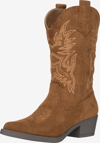 Salinyang Cowboylaarzen in Bruin: voorkant