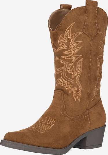 Salinyang Cowboystiefel in karamell / hellbraun, Produktansicht