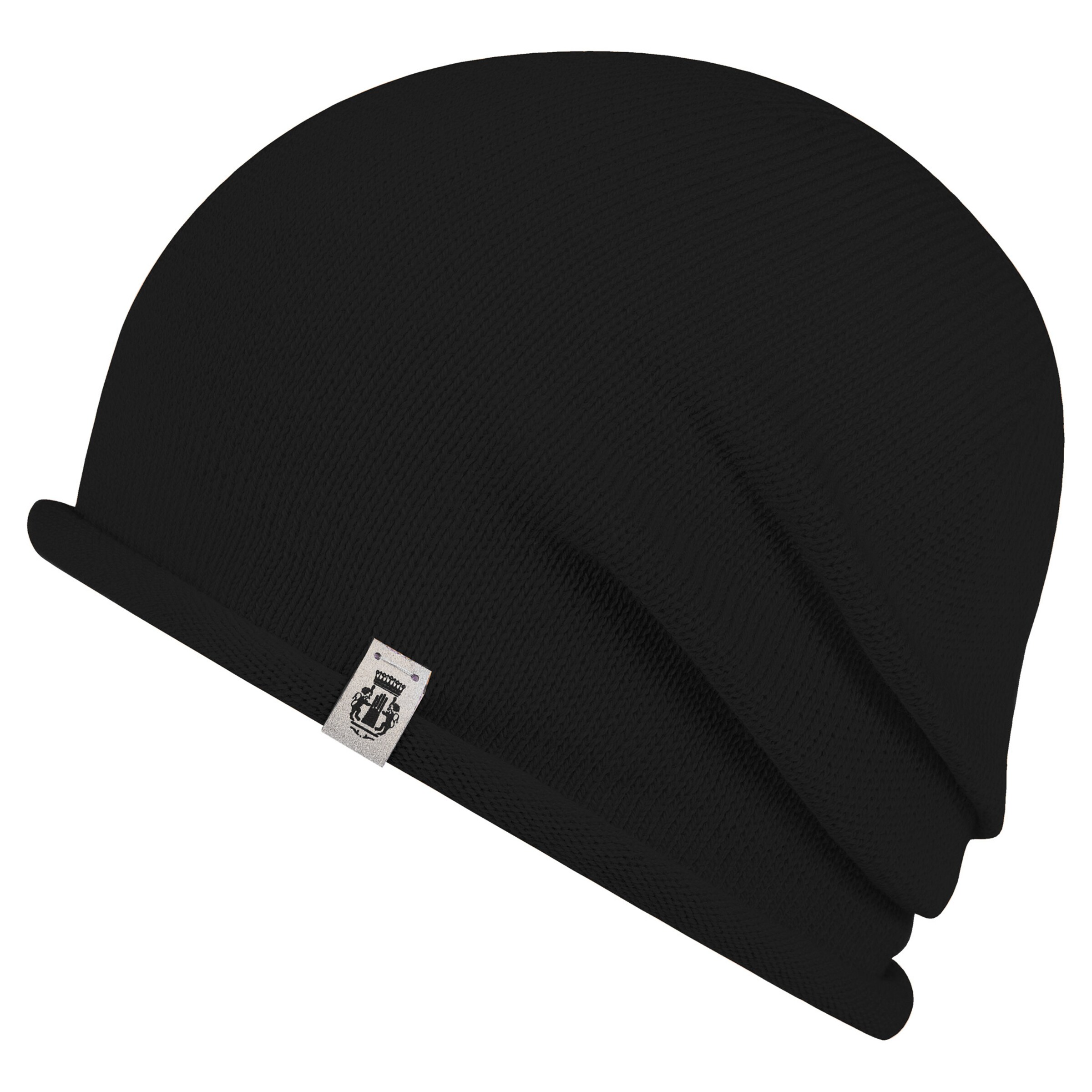 Roeckl Beanie Mütze 'CASUAL RIB' in Schwarz: Vorderseite