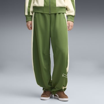 PUMA Loosefit Sportbroek in Groen