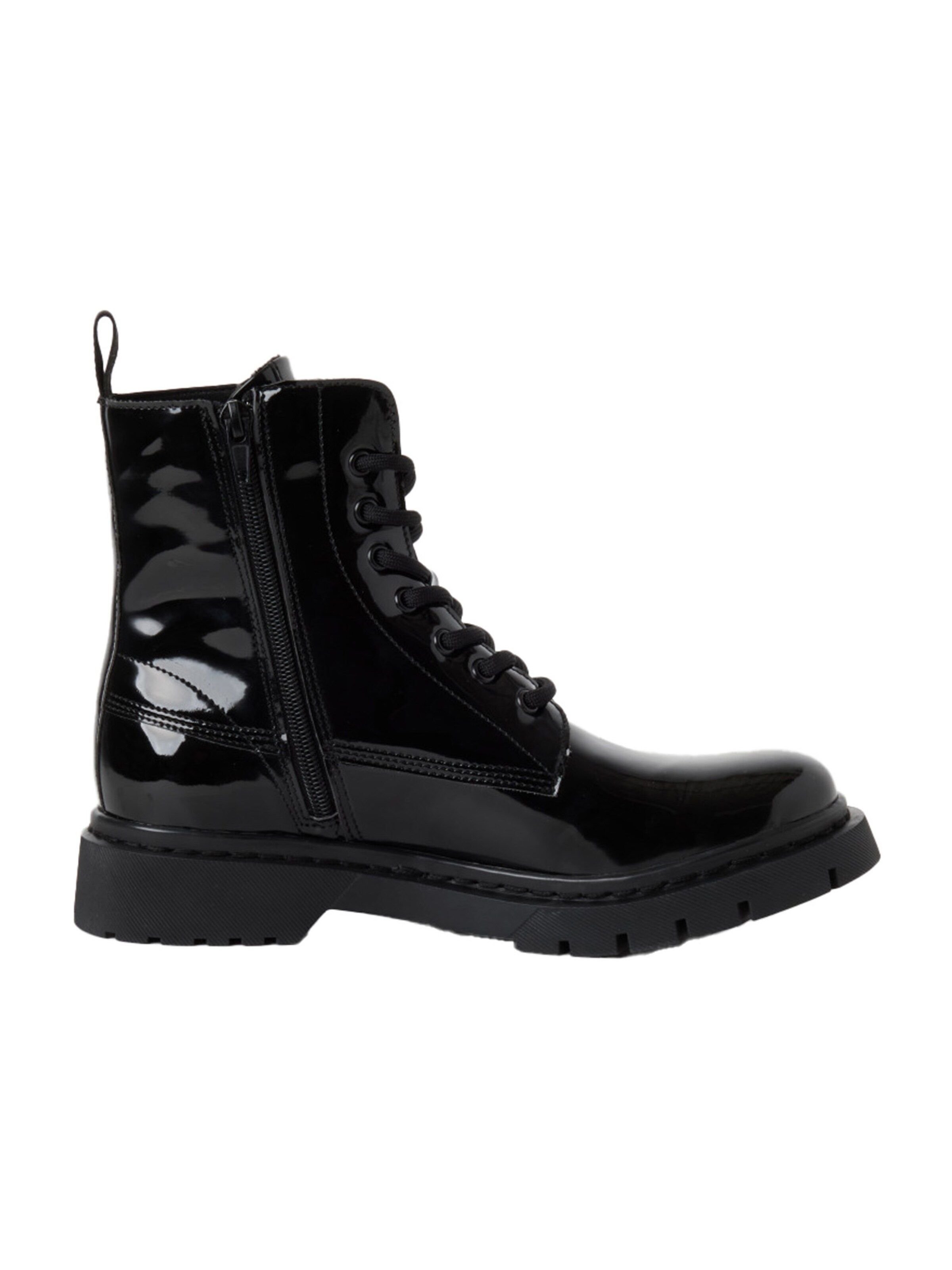 Tamaris Lace-Up Ankle Boots in Black