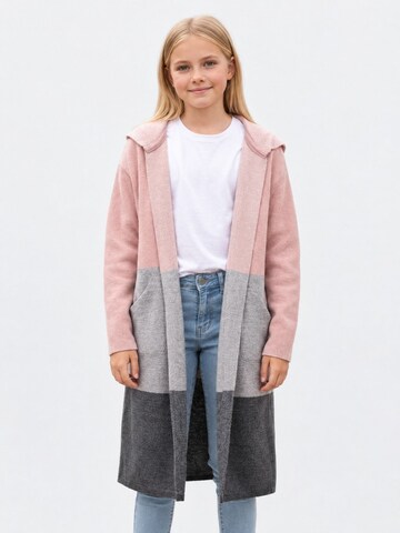 Hilal Akinci Kids Gebreid vest 'HİLAL AKINCI KİDS Kinder Strickjacke mit Knopfleiste' in Gemengde kleuren: voorkant