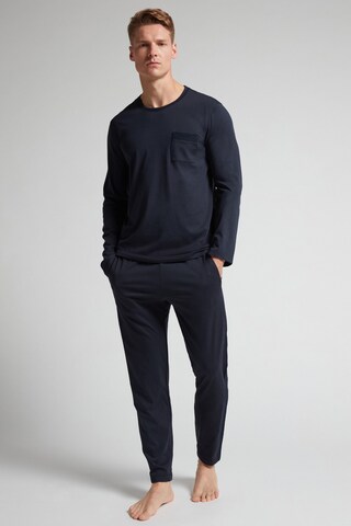 IUMAN Intimissimi Uomo Long Pajamas in Blue: front