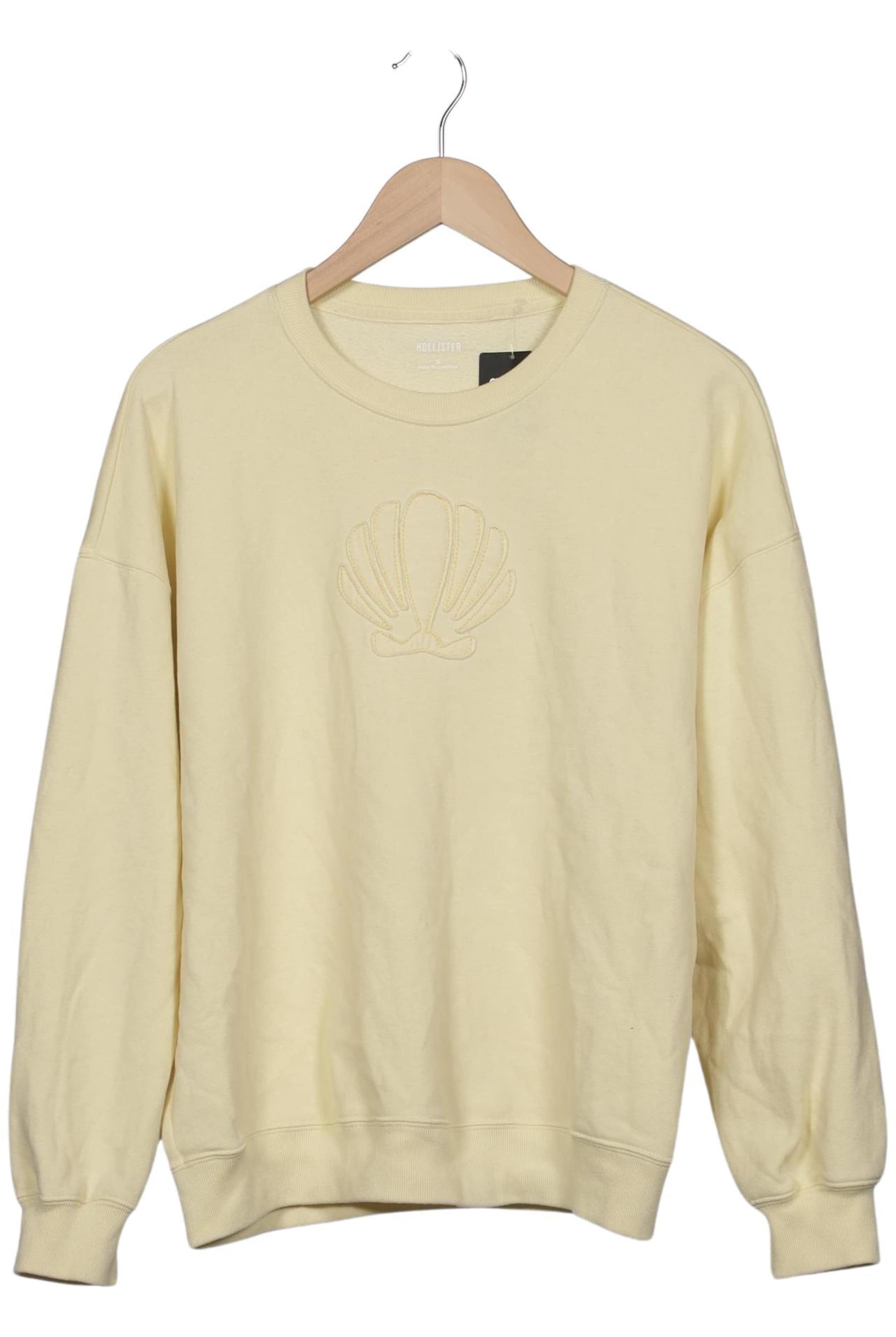HOLLISTER Sweatshirt & Zip-Up Hoodie in S in Yellow: front