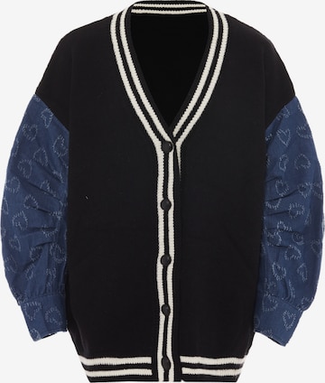 SANIKA - Casaco de malha em preto: frente