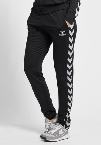 Regular Pantalon de sport Hummel en noir : devant