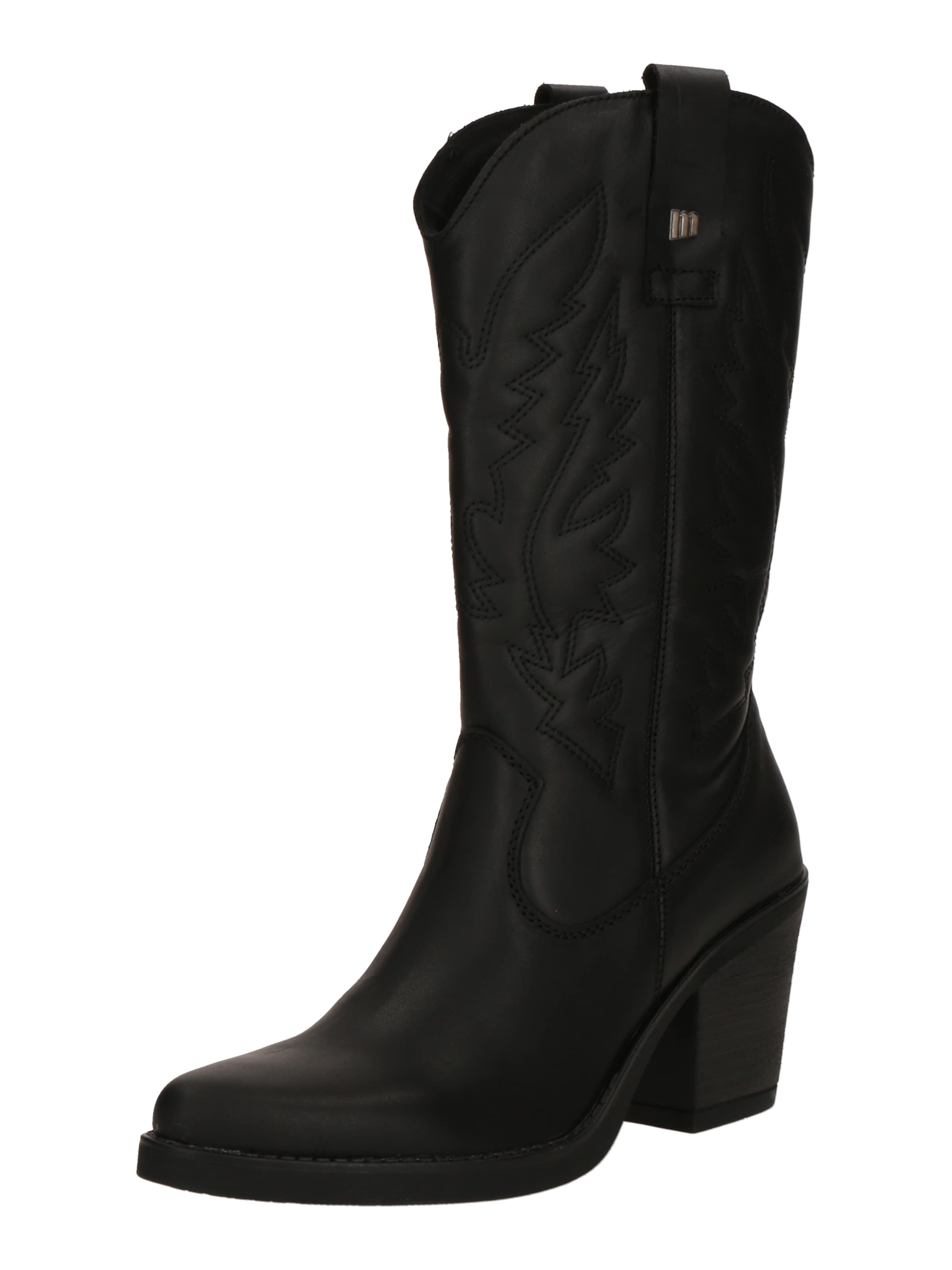 MTNG Cowboy boot in Black: front