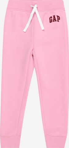 Effilé Pantalon GAP en rose : devant