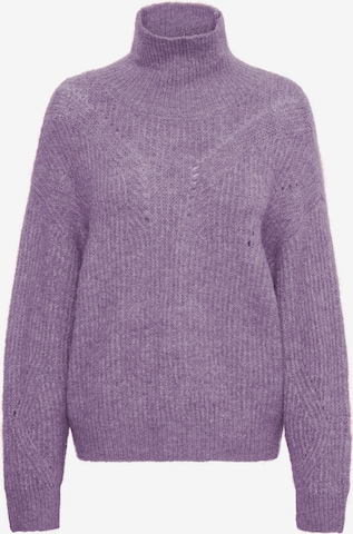 SOAKED IN LUXURY Sweter 'Rakel' w kolorze fioletowy: przód