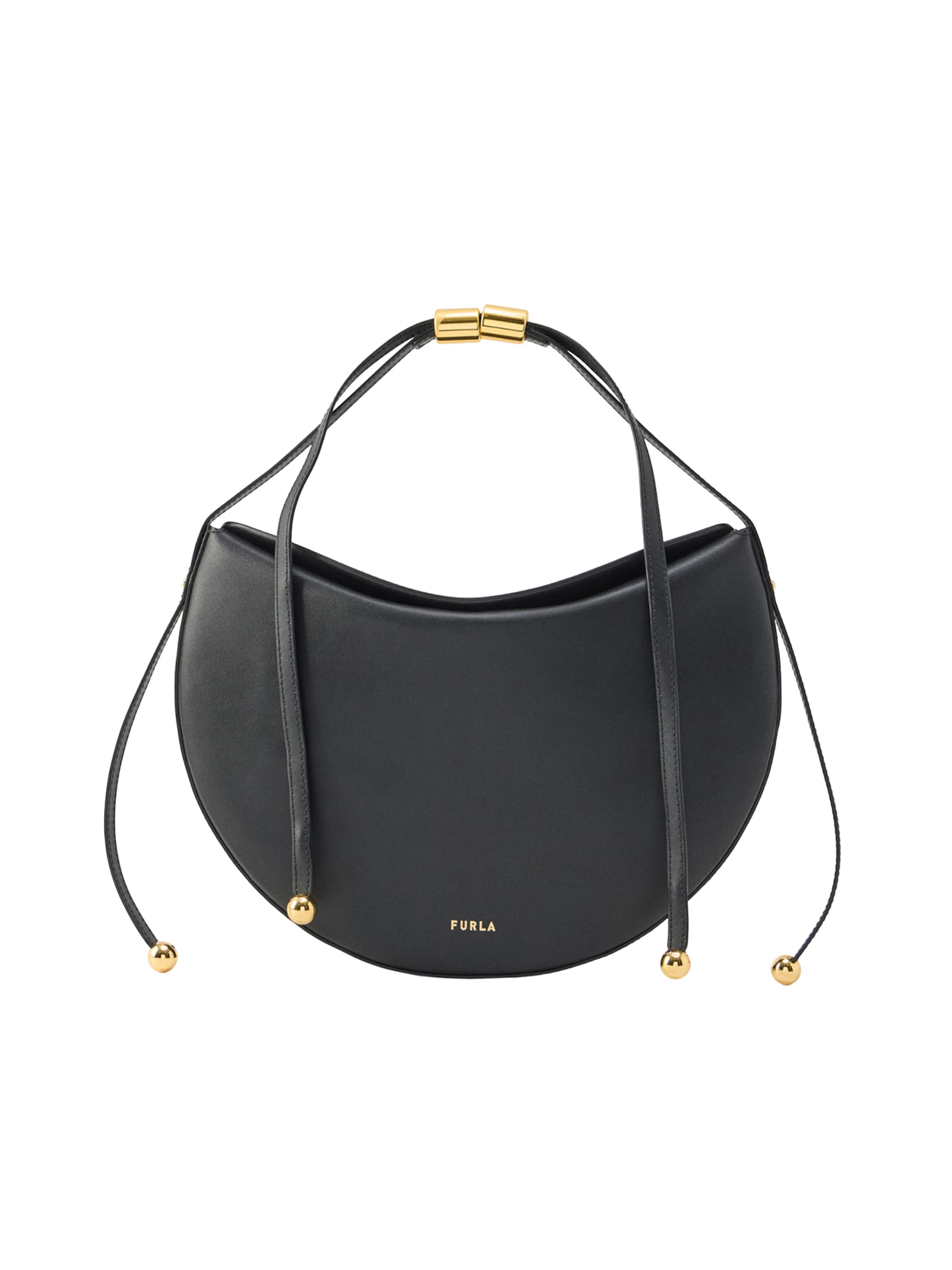 Sac bandoulière 'MOONSTONE' FURLA en noir : devant