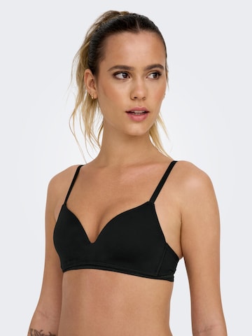 ONLY T-shirt Bra 'BARBARA' in Black: front