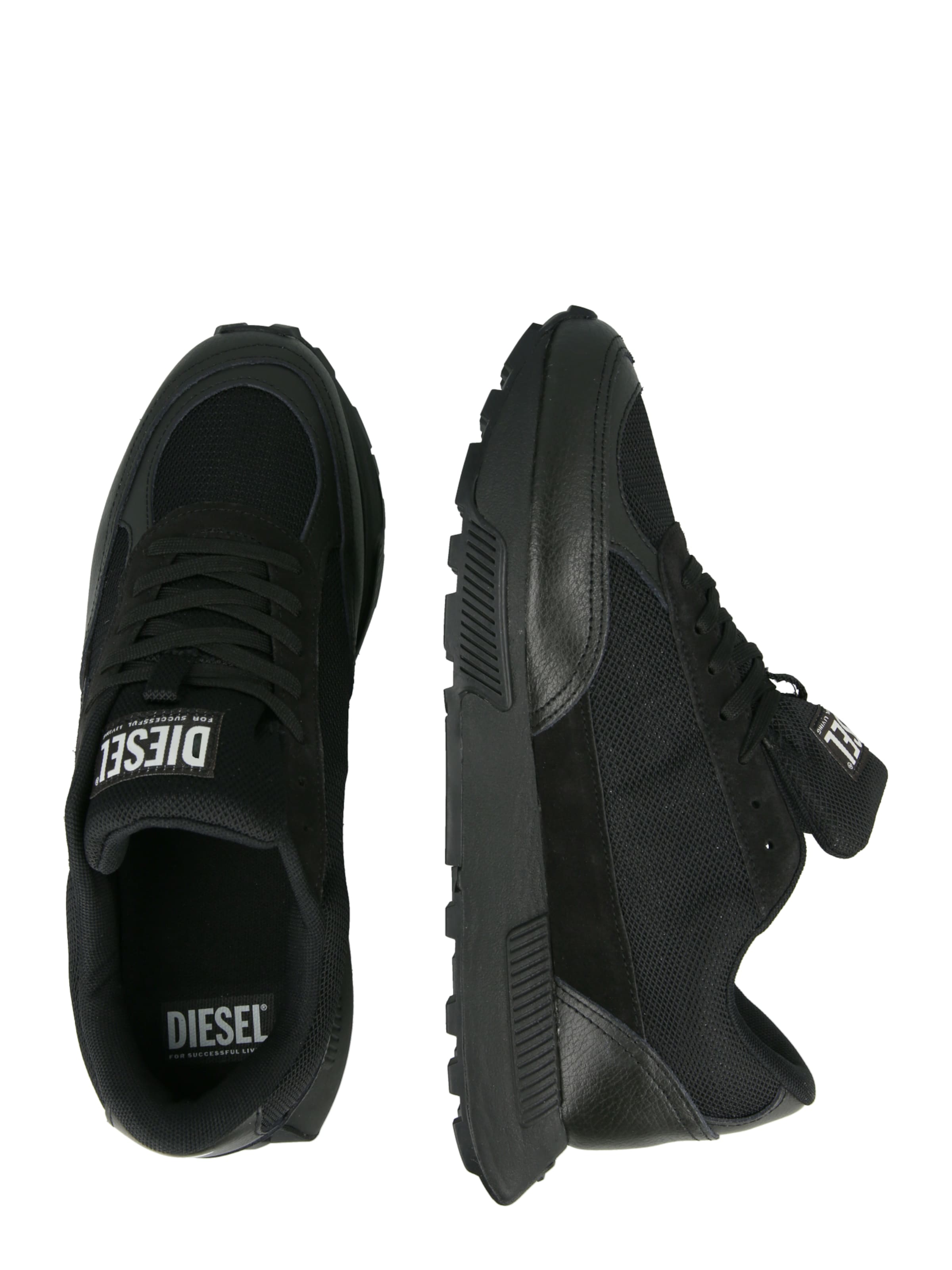 DIESEL Platform trainers 'TAME-D S-TAME D-UP' in Black