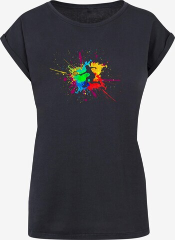 T-shirt 'Color Splash Player' Merchcode en noir : devant