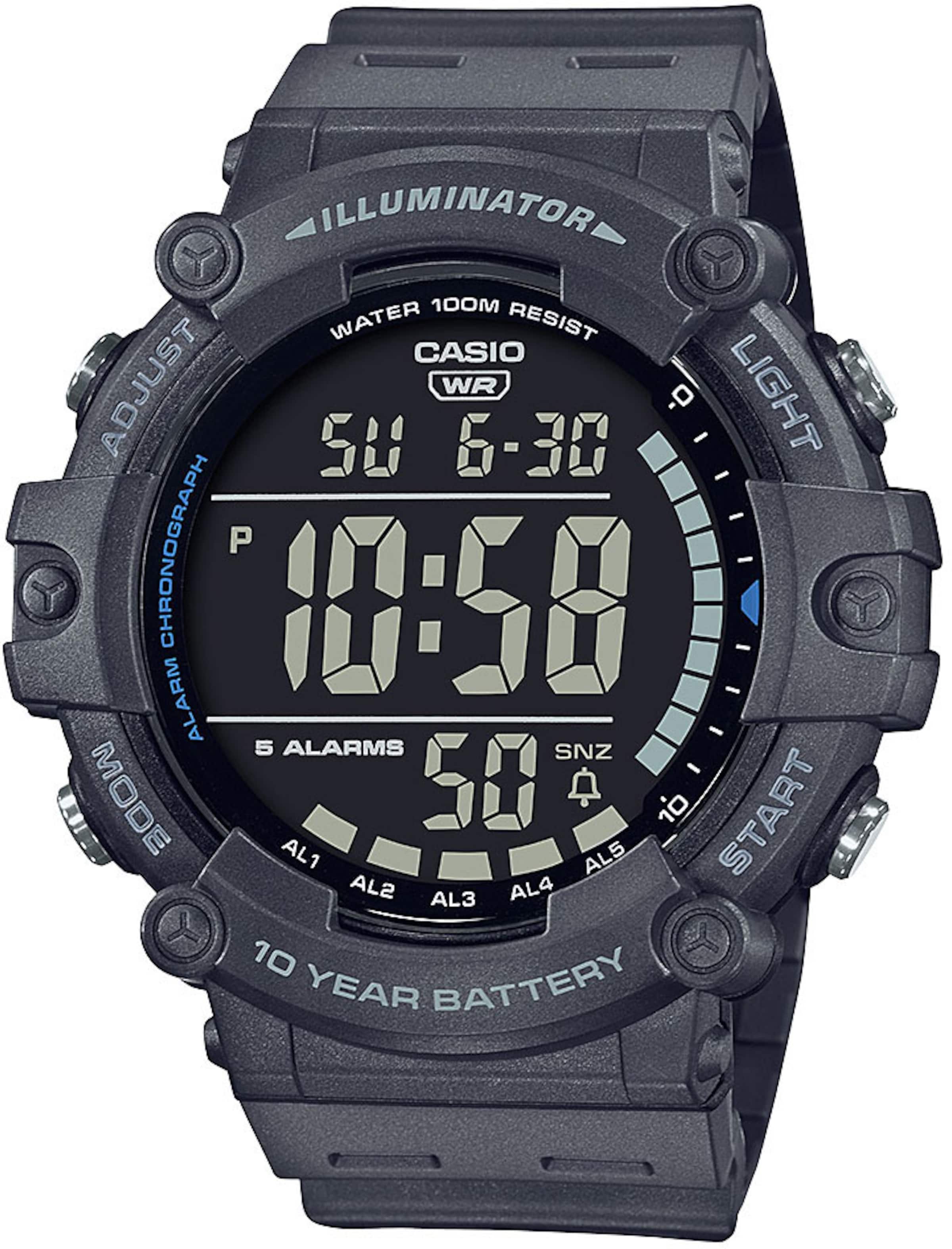 CASIO Uhr in Grau: Vorderseite