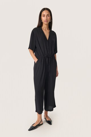 SOAKED IN LUXURY Jumpsuit in Schwarz: Vorderseite