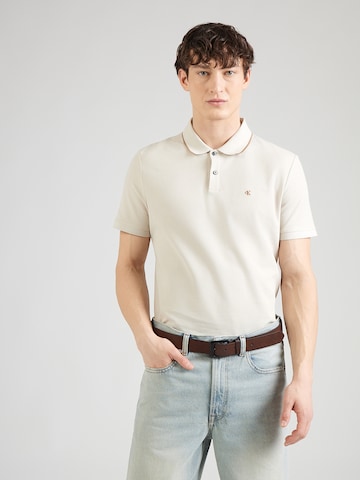T-Shirt 'CLSS' Calvin Klein en beige : devant