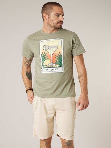T-Shirt ' MARGARITA ' Deeluxe en vert : devant