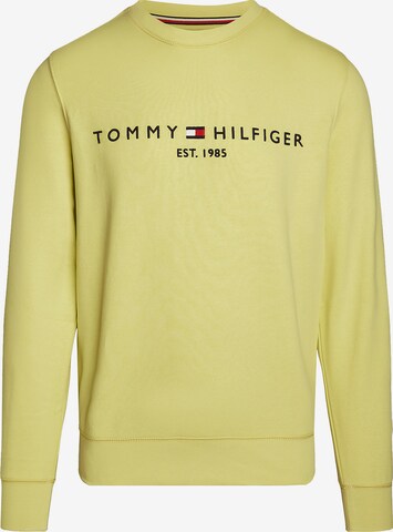 Sweat-shirt TOMMY HILFIGER en jaune : devant