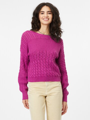 Pull-over 'TANGERINE' VERO MODA en rose : devant