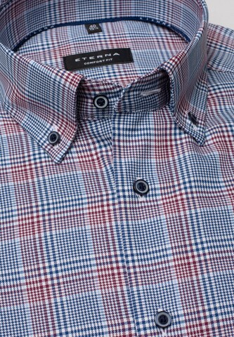 ETERNA Comfort fit Button Up Shirt in Blue