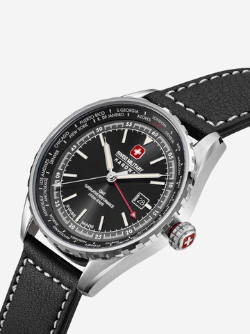SWISS MILITARY HANOWA Uhr 'Afterburn Gmt' in Schwarz