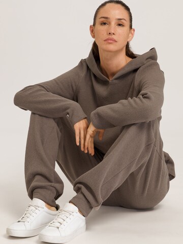 Hanro Sweatshirt ' Easywear ' in Braun