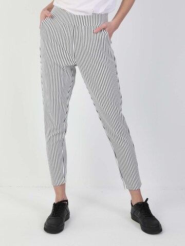 Effilé Pantalon Colin's en blanc