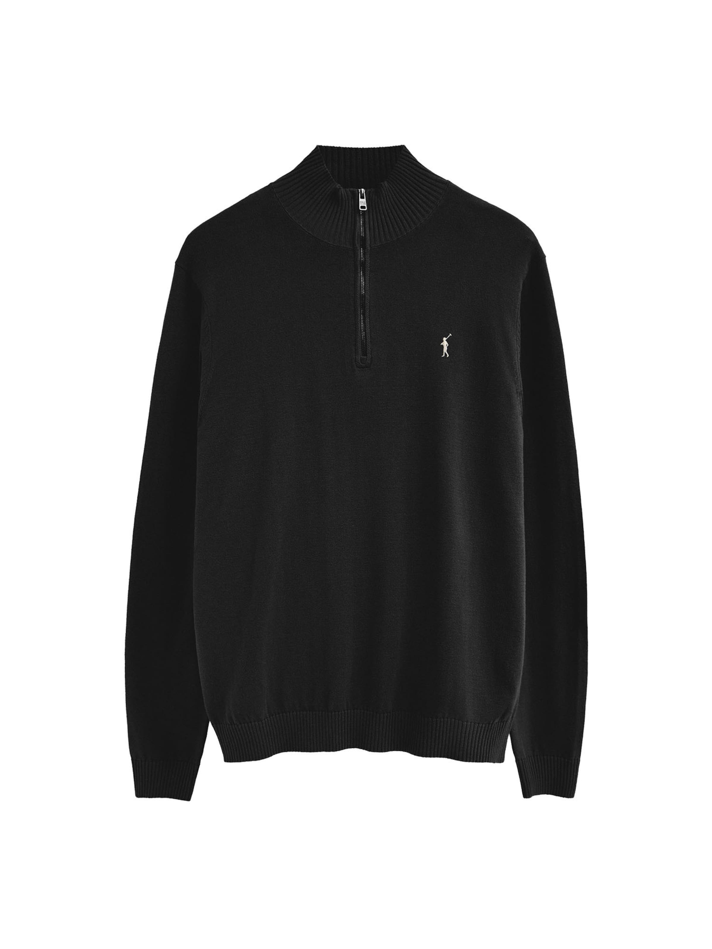 Polo Club Sweater 'Rigby Go' in Black: front